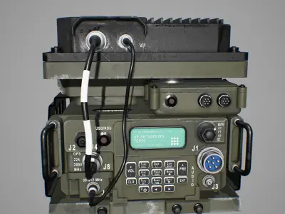 Army Radio Transceiver 3D model
