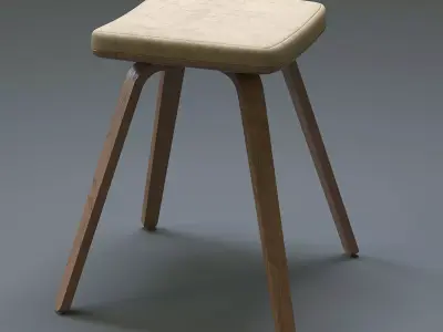 Counter Stool Free 3D model