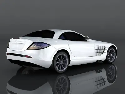 Mercedes-Benz SLR Mclaren Low-poly 3D model