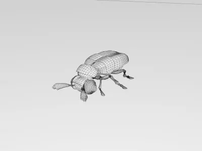 Stylized Firefly - Animated Model 3D model