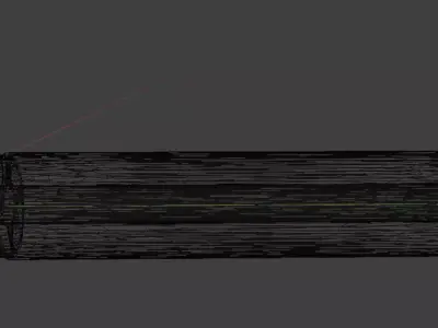 Game Ready 9mm Pistol Suppressor PBR Low Poly Low-poly 3D model