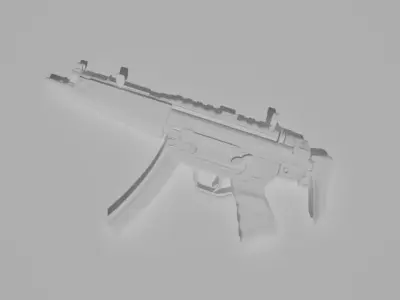 SAS MP5 Free low-poly 3D model
