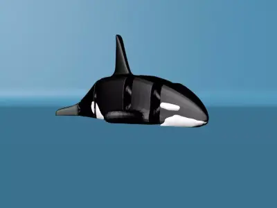 Articulated Killer Whale 3D print model