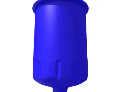 Blue Oil Filter 57 3D model
