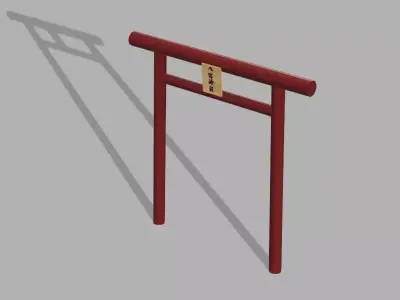 The Torii in Shrine 3D model