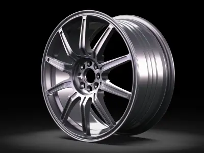BBS Impreza WRX STI Wheel 3D model