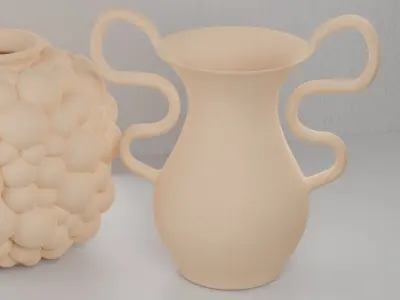 Set of 3D vases for decoration Free 3D model