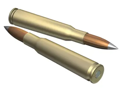 Ammunition 50cal Barrett Free 3D model