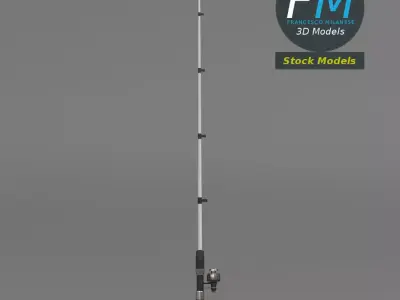 Fishing rod 3D model