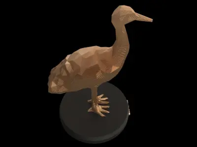 Parametric Crane Low-poly 3D model