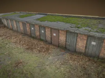 Historic storage rooms basements 3D model