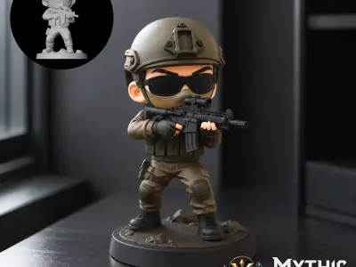 Recon Scout Military STL Model for 3D Printing 3D print model