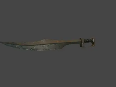 Spartan Sword Low-poly 3D model
