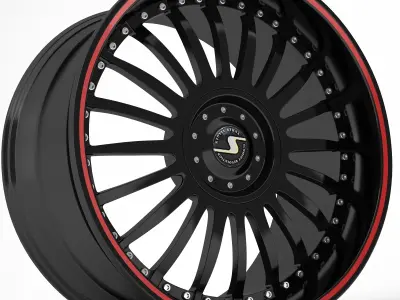 Schmidt wheel rims 1 3D model