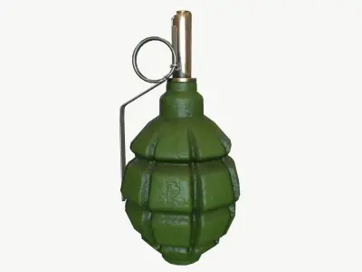 Grenade F1  Low-poly 3D model