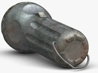 Flashlight 4 Old 3D model