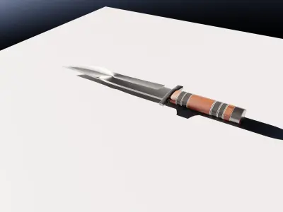 Knife samurai Free low-poly 3D model