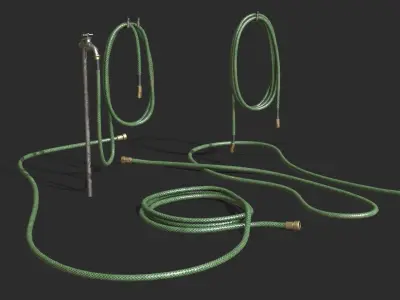 Garden Hose Low-poly 3D model