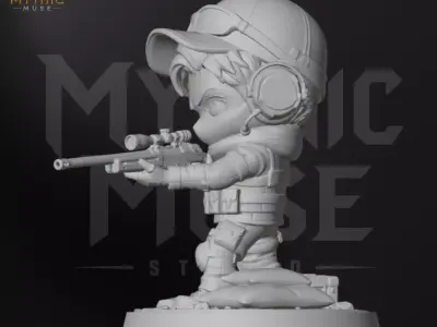 Sniper Military STL Model for 3D Printing 3D print model