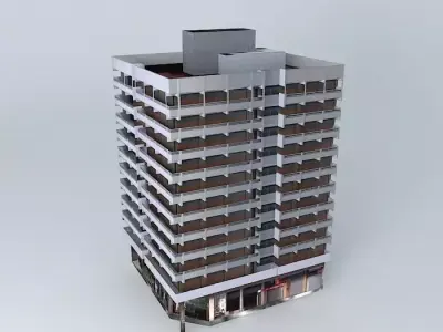 Atlantida building IX 3D model