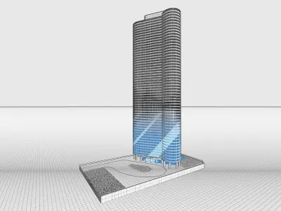 Harbor Point Building Chicago 3D model