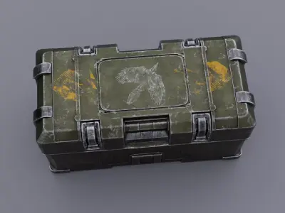 Military Ammo Crate Game Ready 3D Asset  Low-poly 3D model
