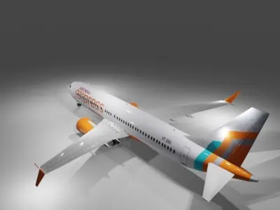 Air India Express new livery Boeing 737 max 8 3d model Low-poly 3D model