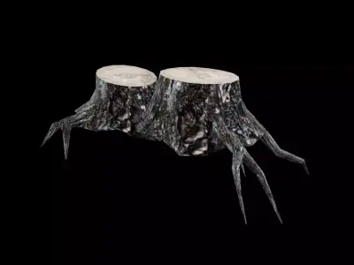 Dead Tree Low-poly 3D model