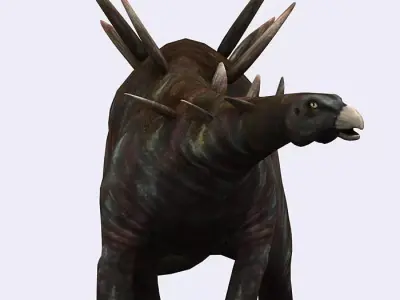 3DRT - Dinosaurs - Stegosaurus Low-poly 3D model
