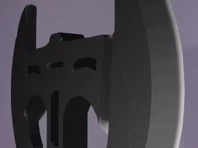 Axe Blender 3D model Free low-poly 3D model