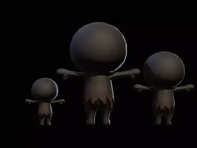 ChibiManiac8Pack1 Low-poly 3D model