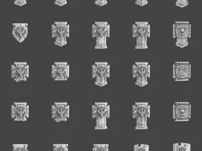Ultramarine Power Shields 3D print model