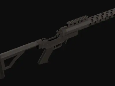 RN-50 Low Poly rifle Low-poly 3D model
