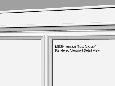 Small Square Window Free 3D model