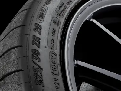 Michelin Pilot Sport Cup 2 325 30 ZR20 106Y AMG 3D model