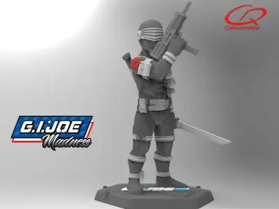 GI JOE Character Snake Eyes Full-figure Pose 01 3D print model