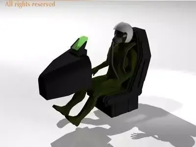 Fighter pilot 3D model