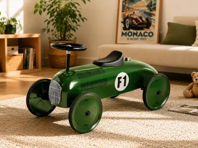 Vintage Racing Pedal Car Model 3D model