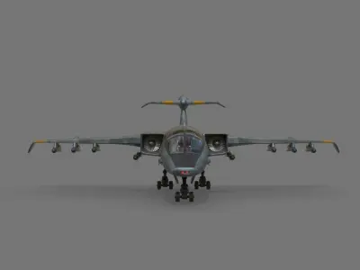 SCI-FI JET FIGHTER Low-poly 3D model