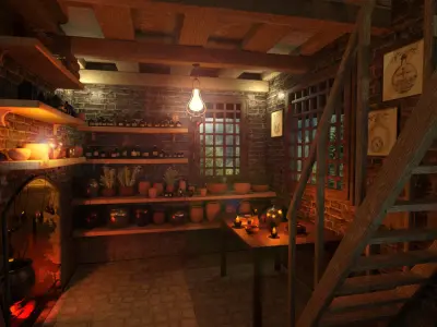 Morgane Le Fay Cottage 3D model