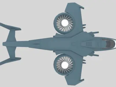 SciFi Helicopter 3D model