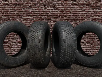 Bridgestone Dueler HT D684 3D model Free 3D model