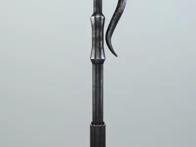 Hammer gun with metal handle 3D model