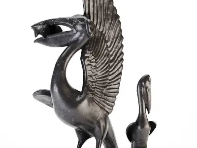 Pelican statues 3D model