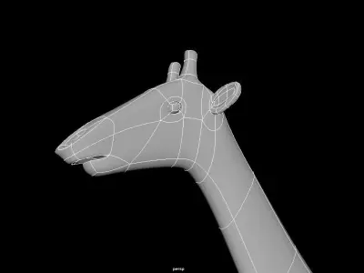 Giraffe lowpoly Low-poly 3D model