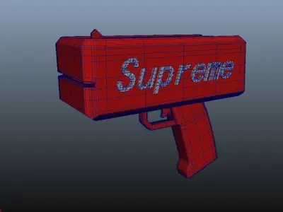 Supreme money gun 3D model