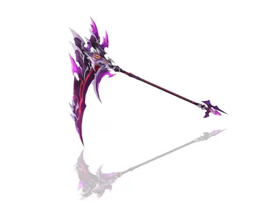 Succubus Scythe Low-poly 3D model