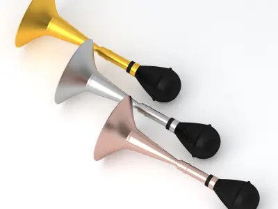 Vintage Vehicle Horn Collection 3D model