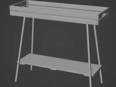 An IKEA Plant Stand Free low-poly 3D model