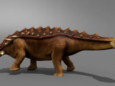 Ankylosaur Jurassic Dinosaur Low-poly 3D model